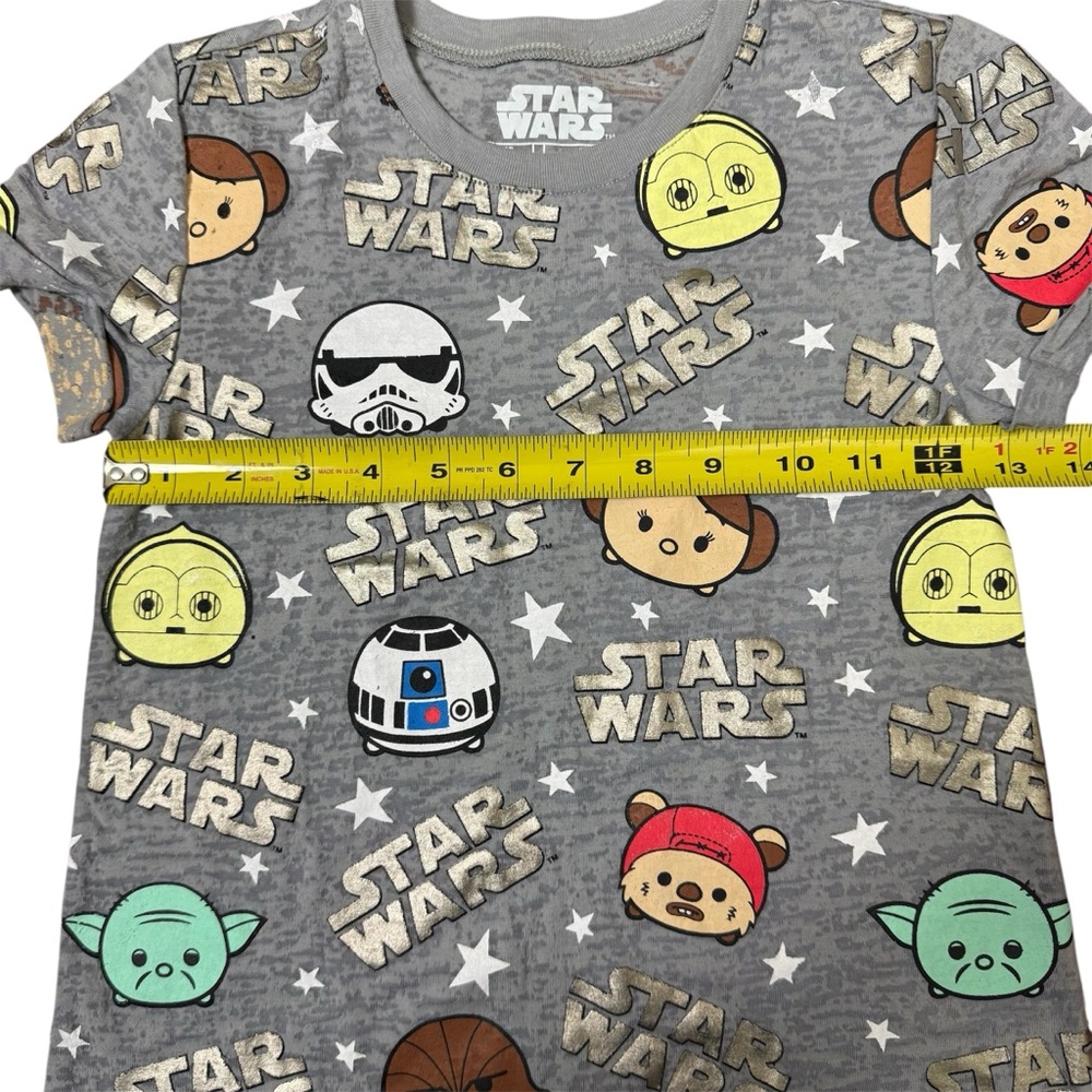 Star Wars Unisex Kids Tshirt Tee Short Sleeve Sz Small/6/6X Gray - Picture 3 of 5
